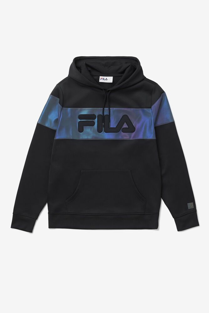 Fila Lando Hoodie Black - Mens - 07836GBVU